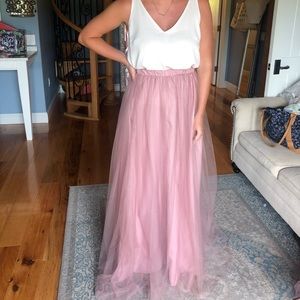 Azazie Margot skirt dusty rose size small